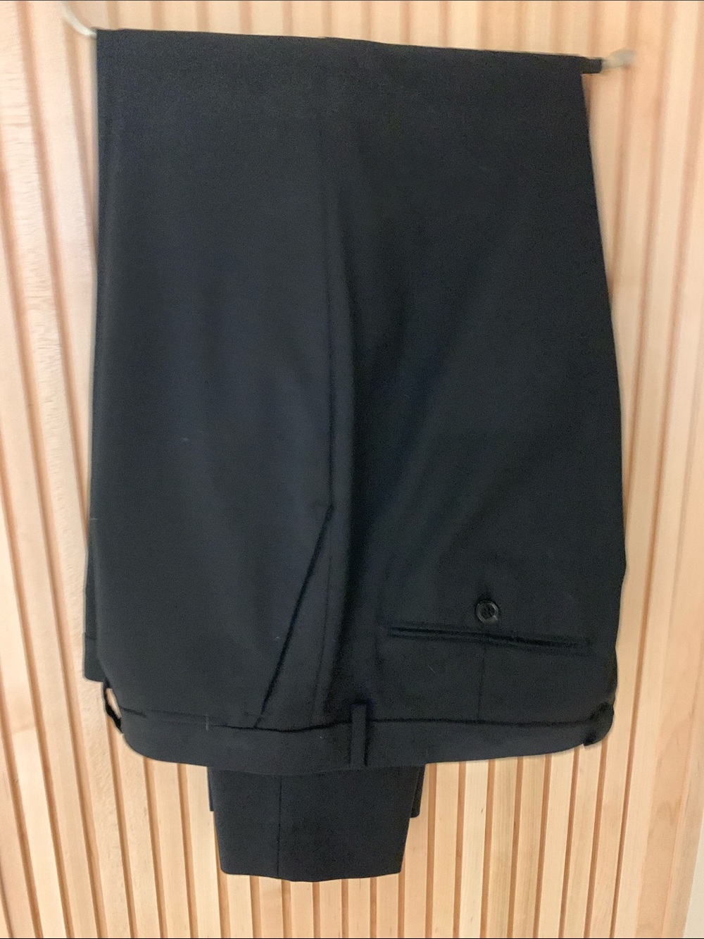 Express Men's Black Flat Front Dress Shorts 36x32 Slim